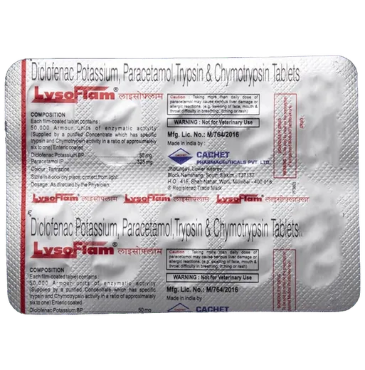 lysoflam tablet 10's